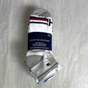 New Tommy Hilfiger Socks Women’s 6 Pair White Cushion Quarter Cut Casual Active